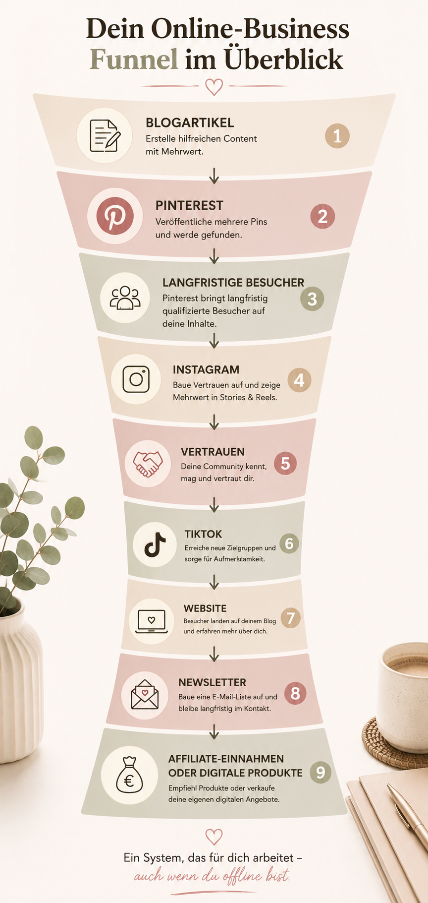 ChatGPT Image 3. Aug. 2026, 14_12_22 Content-Workflow für ein anonymes Online-Business mit Blog, Pinterest, Instagram und TikTok.